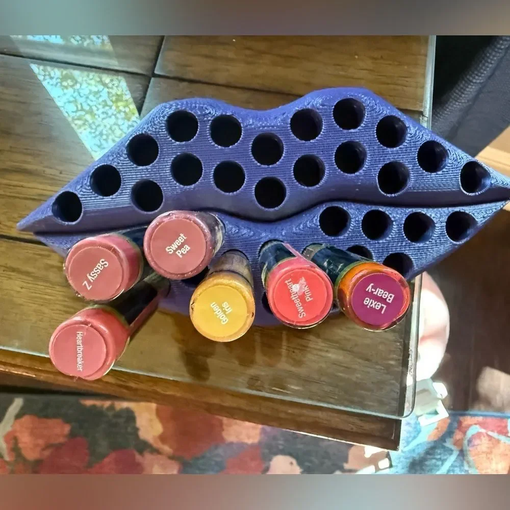 Lipsense or other lipstick or lip gloss Lip Color Holder wooden custom 3D‎ print